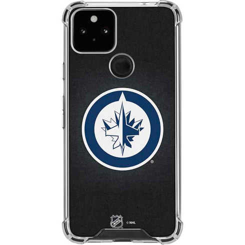 NHL Winnipeg Jets Black Background Google Pixel 5 Clear Case
